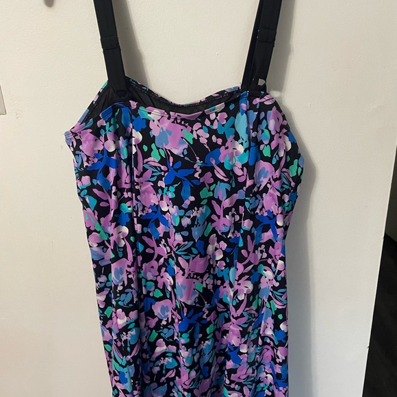 Swimsuits for All Swim Dress Tankini Top Floral Women's Size 20 - Picture 2 of 2